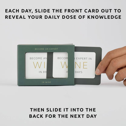 Become An Expert In Wine In 90 Days Slide Box | Wine Gift