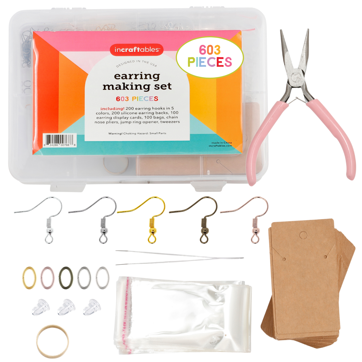 Incraftables 5-Color Earring Making Kit