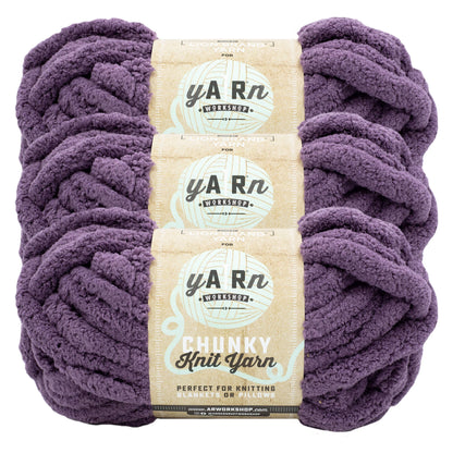 Lion Brand Yarn AR Workshop Chunky Knit 3 Pack: Heather