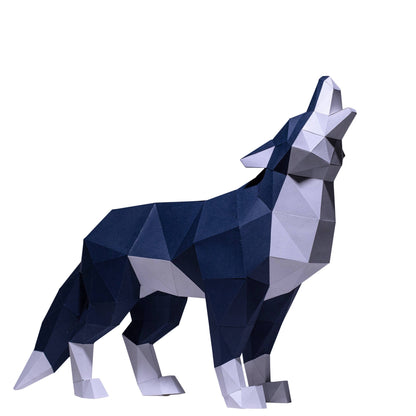 Wolf 3D PaperCraft Origami Model, Paper Animal Art