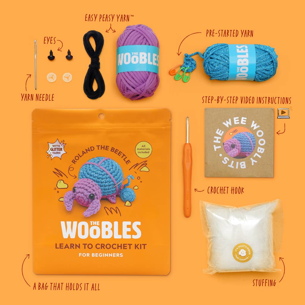 Roland the Beetle - The Woobles Crochet Kit