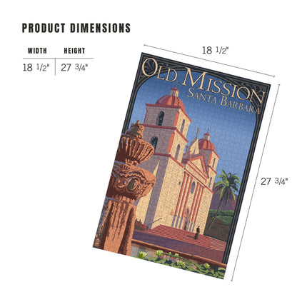 Old Mission Santa Barbara 1000 Piece Puzzle
