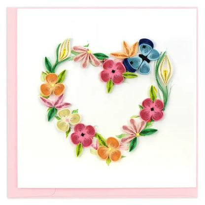 Floral Heart Quilling Card