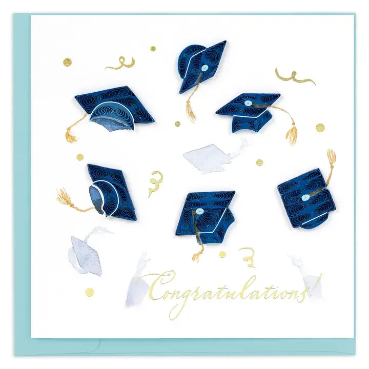 Congrats Grad Cap Quilling Card