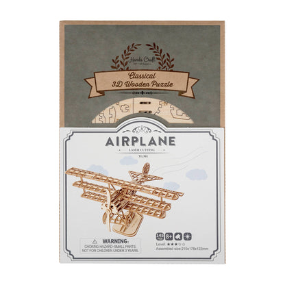 3D Wood Puzzle: Airplane