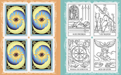 Create Your Own Tarot Deck: Full Set of Cards To Color