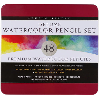 Studio Series Deluxe Watercolor Pencil Set (Set of 48)
