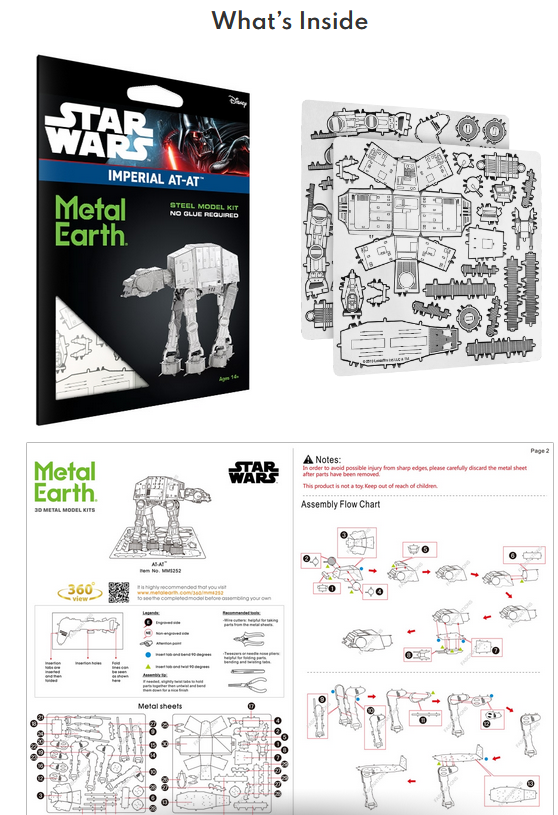 3D Metal Puzzle - AT-AT Star Wars