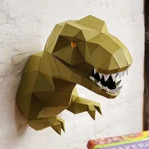 T-Rex 3D Papercraft Wall Art, Papercraft Origami Model