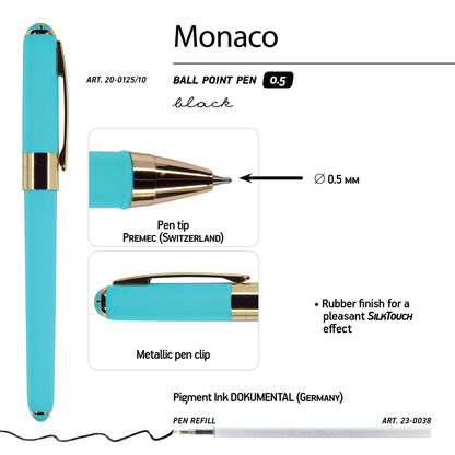 Monaco - Azure Ballpoint Pen