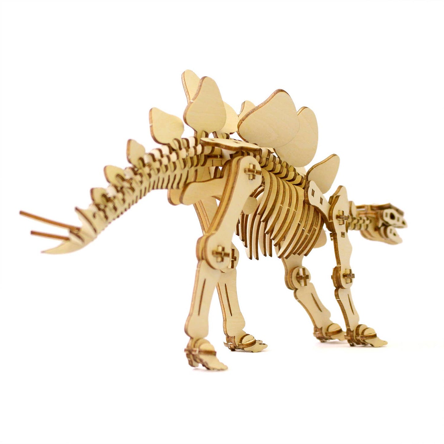 Wa-gu-mi Stegosaurus Wooden 3D Puzzle Kit