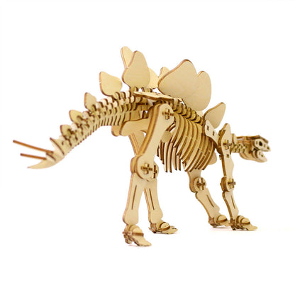 Wa-gu-mi Stegosaurus Wooden 3D Puzzle Kit