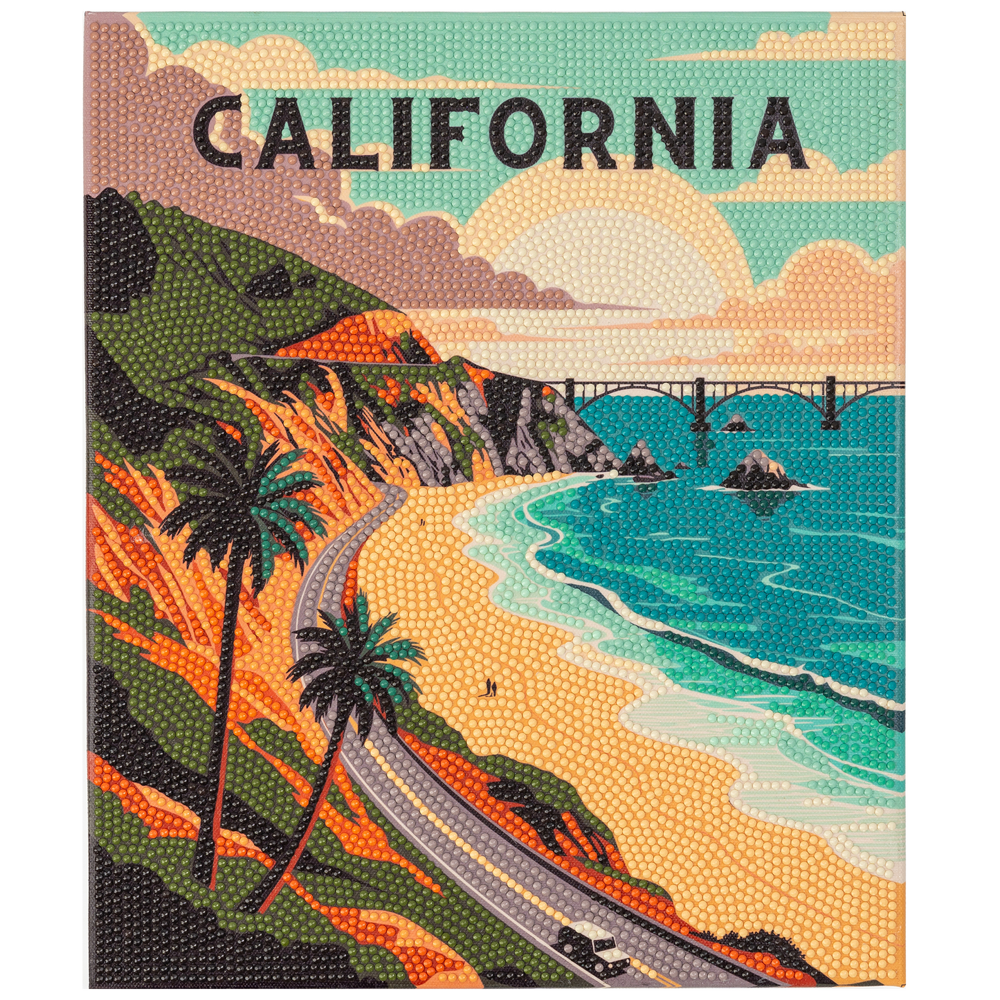 PixelPop™ Diamond Art — Reset - States Series - California