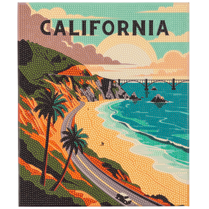 PixelPop™ Diamond Art — Reset - States Series - California