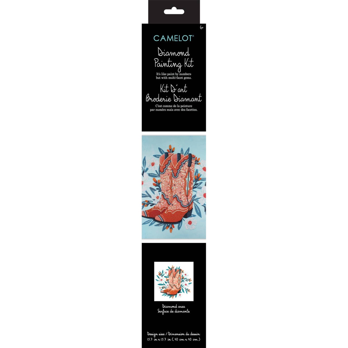 Boots and Fancy Free Cowboy Boots Diamond Painting Kit