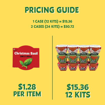 Holiday Mini Terracotta Sweater Assorted Grow Pots (12 Pack)