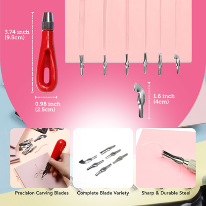 Incraftables Linocut Block Printing Kit