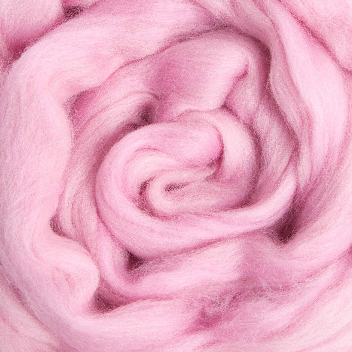 Pink Merino Roving - 1 ounce