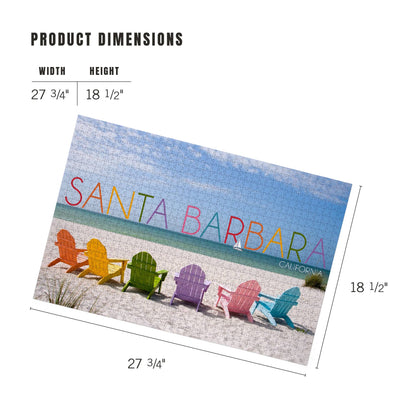 Rainbow Chair Santa Barbara 1000 Piece Jigsaw Puzzle