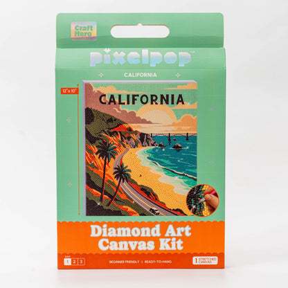 PixelPop™ Diamond Art — Reset - States Series - California