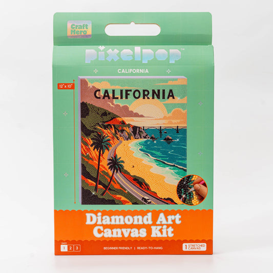 PixelPop™ Diamond Art — Reset - States Series - California