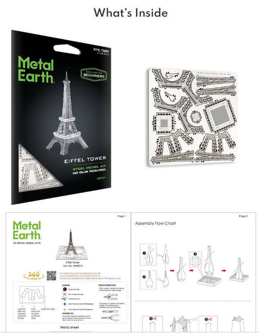 3D Metal Puzzle - Eiffel Tower