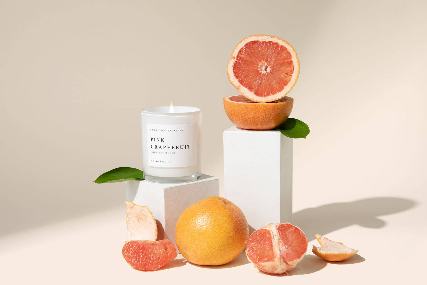 Sweet Water Decor -Pink Grapefruit 11 oz Soy Candle