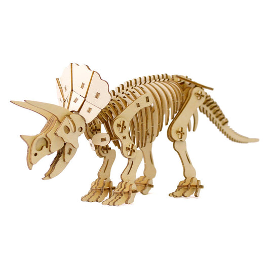 Wa-gu-mi Triceratops Wooden 3D Puzzle Kit