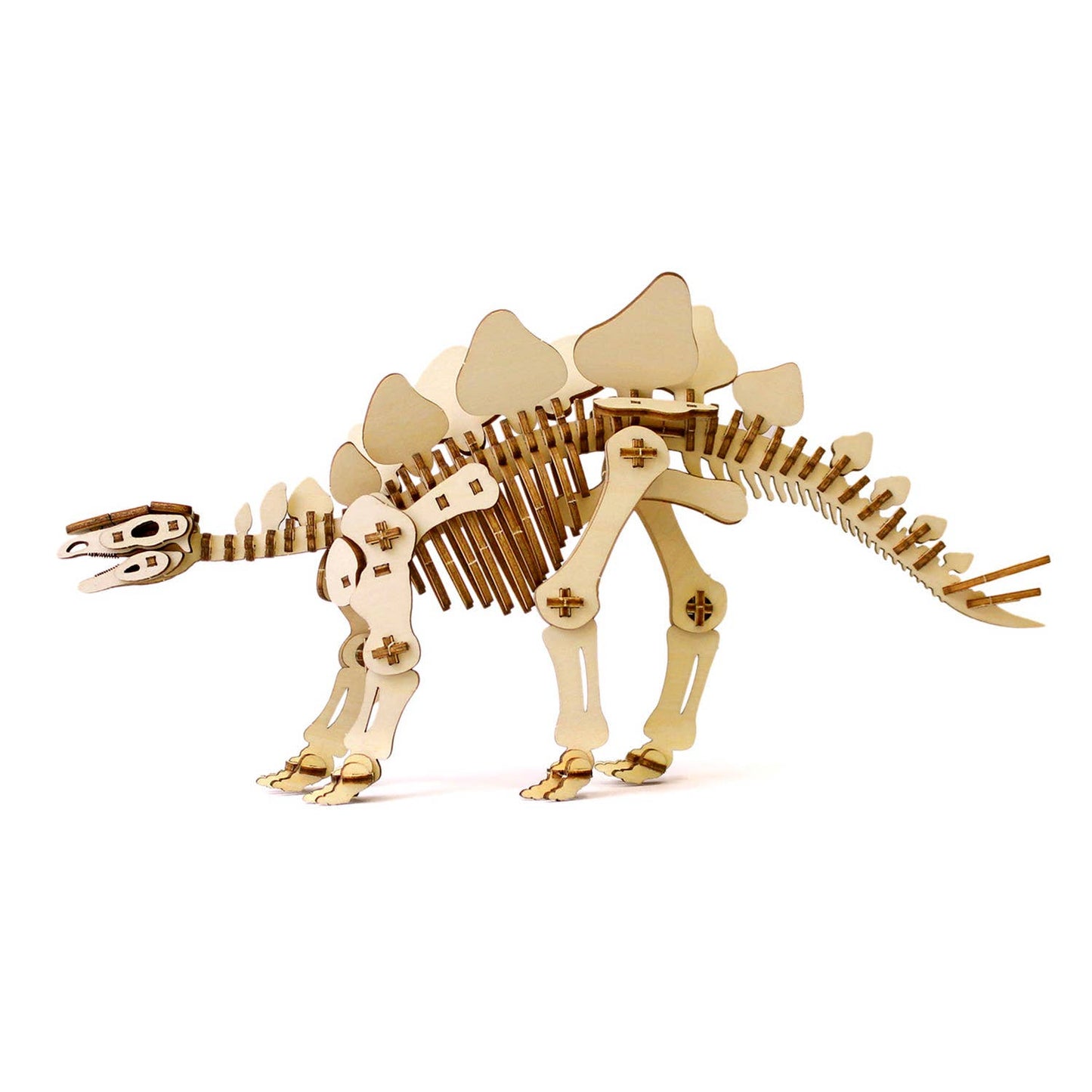 Wa-gu-mi Stegosaurus Wooden 3D Puzzle Kit