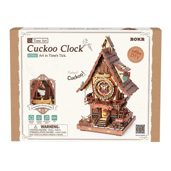 3D Wood Puzzle: Cuckoo Clock