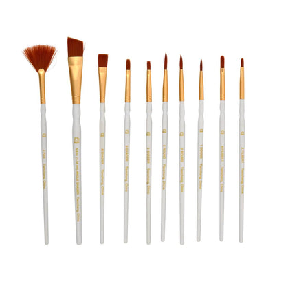 Synthetic Brush Set 10 Piece - FolkArt