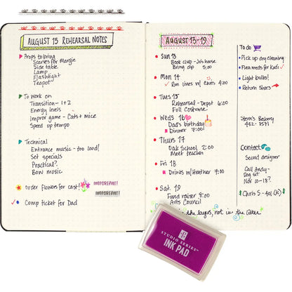 Dot Journaling Clear Stamp Set