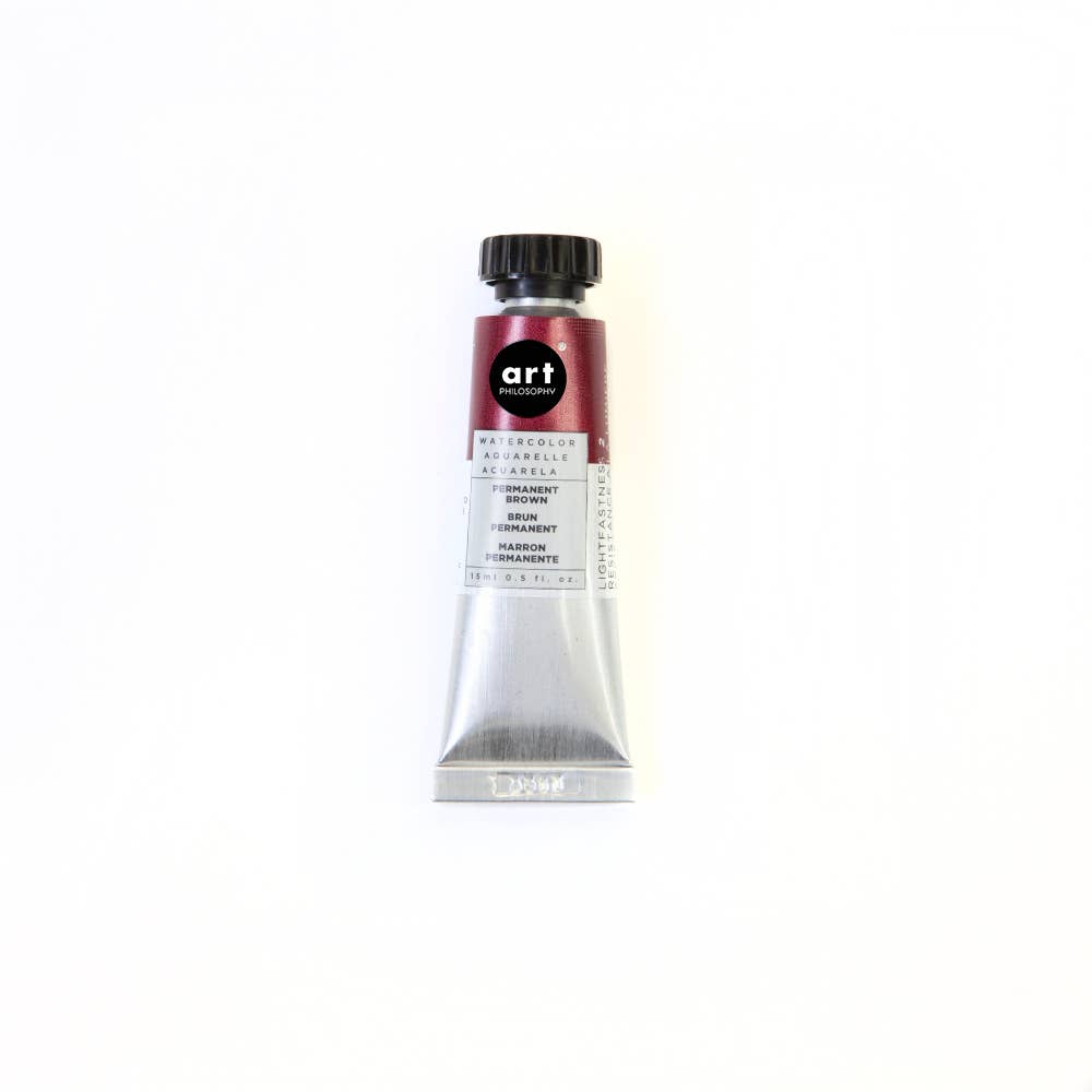 Art Philosophy® Watercolor Permanent Brown 15 ml series #2
