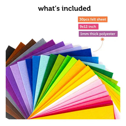 Incraftables 30pc Felt Sheets
