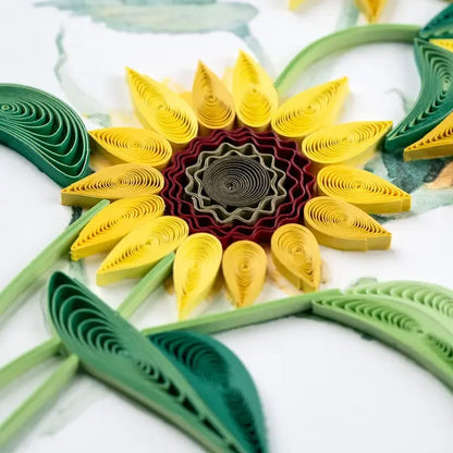 Wild Sunflowers Quilling Card