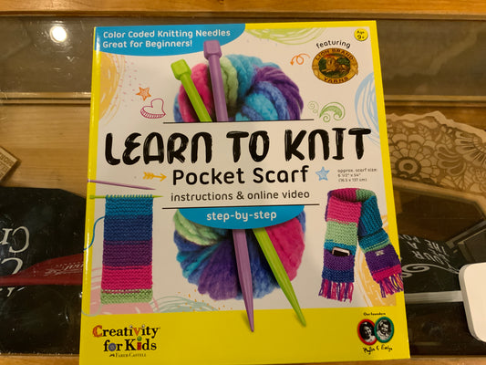 Learn To Knit - Pocket Scarf