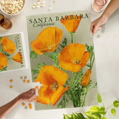 California Poppy Santa Barbara Jigsaw Puzzle