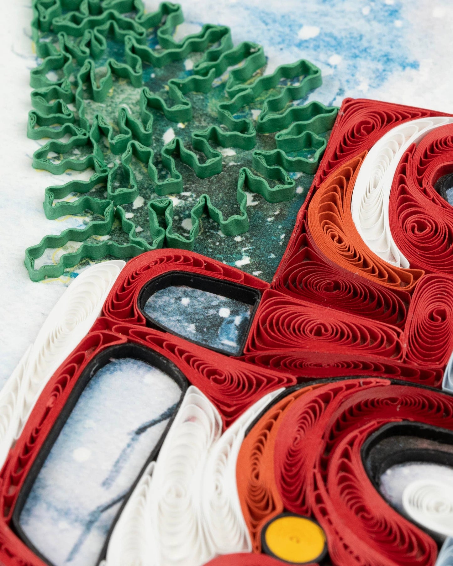 Christmas Truck Quilling Card
