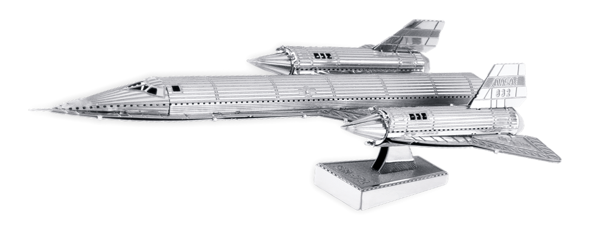 3D Metal Puzzle - SR71 Blackbird plane