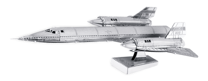 3D Metal Puzzle - SR71 Blackbird plane