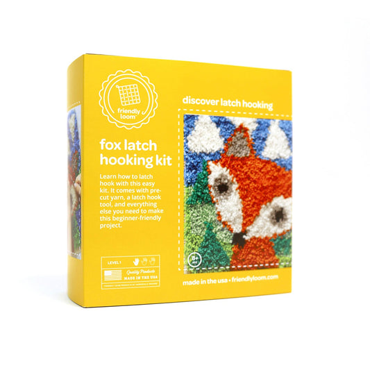 Discover Latch Hooking: Fox Kit