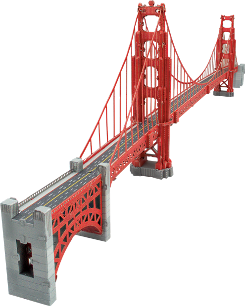 3D Metal Puzzle - Golden Gate Bridge - Premium Series Metal Earth
