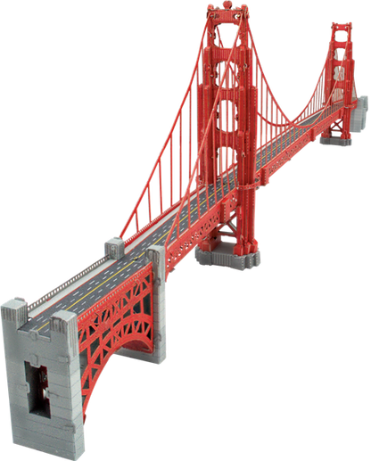 3D Metal Puzzle - Golden Gate Bridge - Premium Series Metal Earth