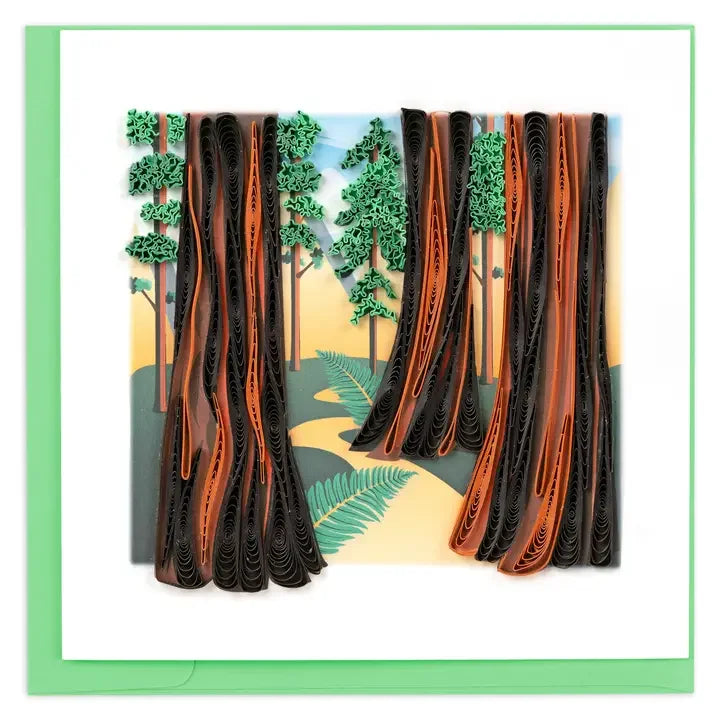 Redwood Quilling Card