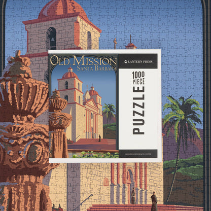 Old Mission Santa Barbara 1000 Piece Puzzle