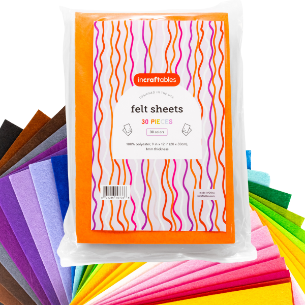 Incraftables 30pc Felt Sheets