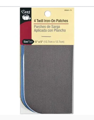 4 Twill Iron-on Patches