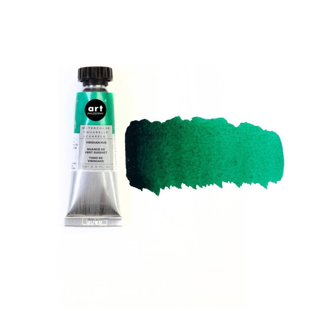Art Philosophy® Watercolor Viridian Hue 15 ml series #1