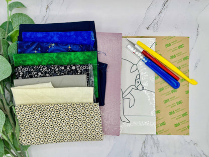 Jimothy Kinusaiga Craft Kit No Sew Quilting Fabric Art