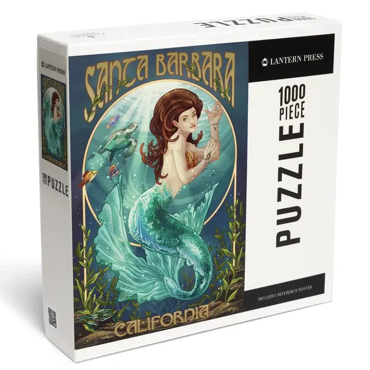 Mermaid Santa Barbara 1000 Piece Jigsaw Puzzle